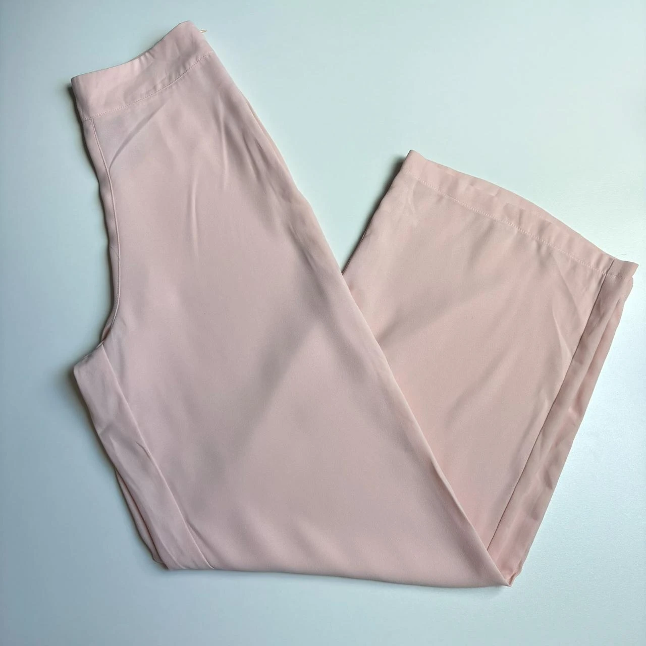 Pantalon large rose poudré Camaïeu 34